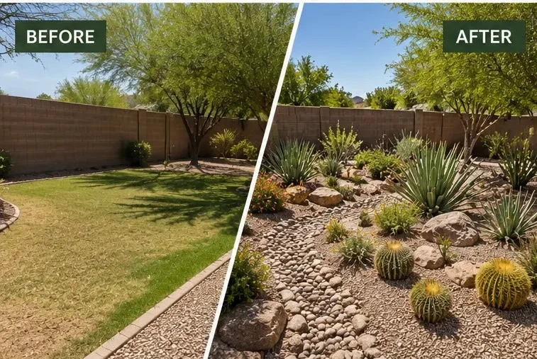 before and after project
